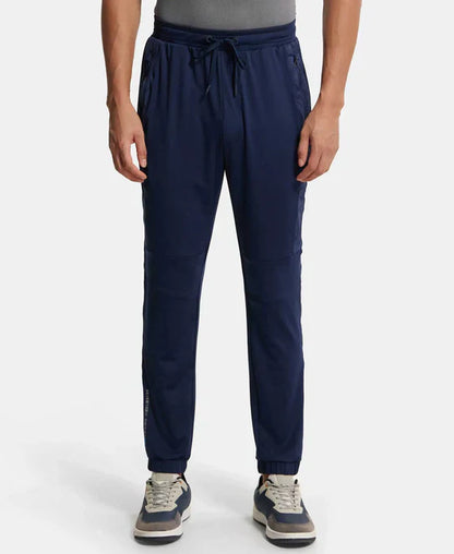 Jockey MV12 Men's Microfiber Elastane Stretch Jogger with Zipper Pockets and StayDry Treatment