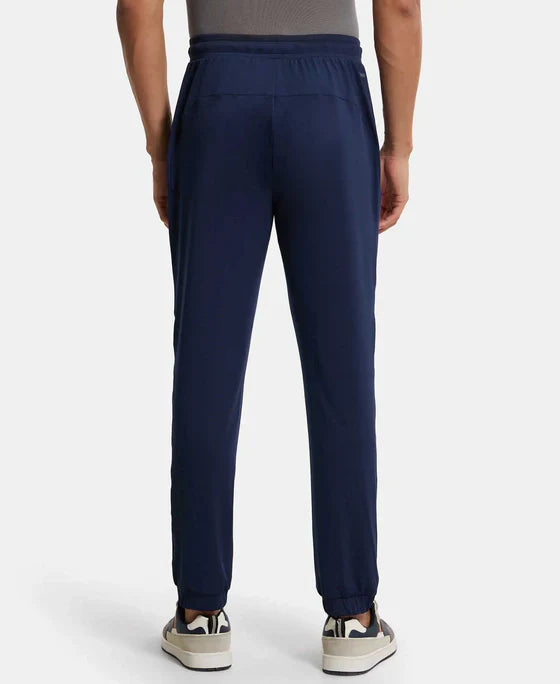 Jockey MV12 Men's Microfiber Elastane Stretch Jogger with Zipper Pockets and StayDry Treatment