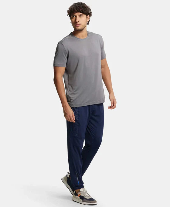 Jockey MV12 Men's Microfiber Elastane Stretch Jogger with Zipper Pockets and StayDry Treatment