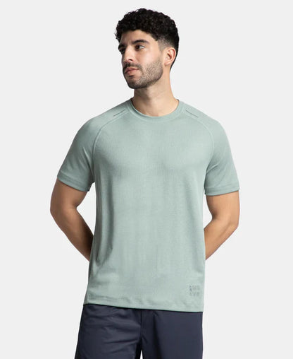 Jockey MV16 Men's Lightweight Microfiber Solid Round Neck Half Sleeve T-Shirt with Breathable Mesh