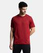 Jockey MV16 Men's Lightweight Microfiber Solid Round Neck Half Sleeve T-Shirt with Breathable Mesh