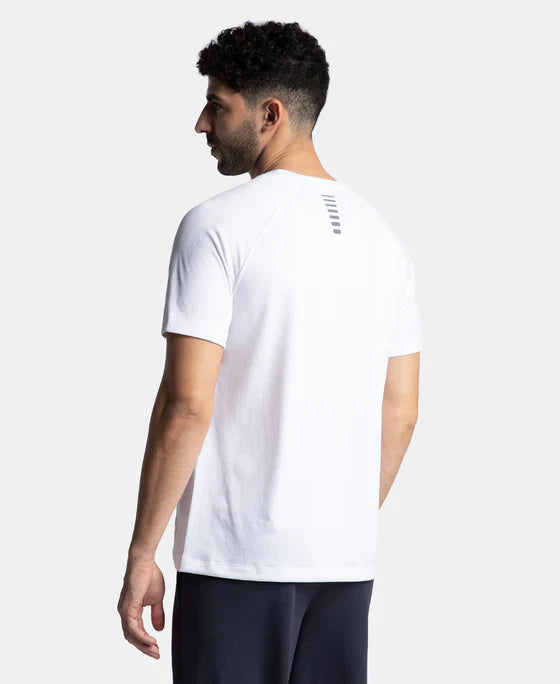 Jockey MV16 Men's Lightweight Microfiber Solid Round Neck Half Sleeve T-Shirt with Breathable Mesh