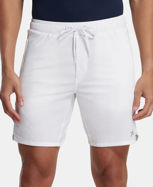 Jockey MV20 Men's Recycled Microfiber Elastane Stretch Straight Fit Solid Shorts with StayFresh Treatment