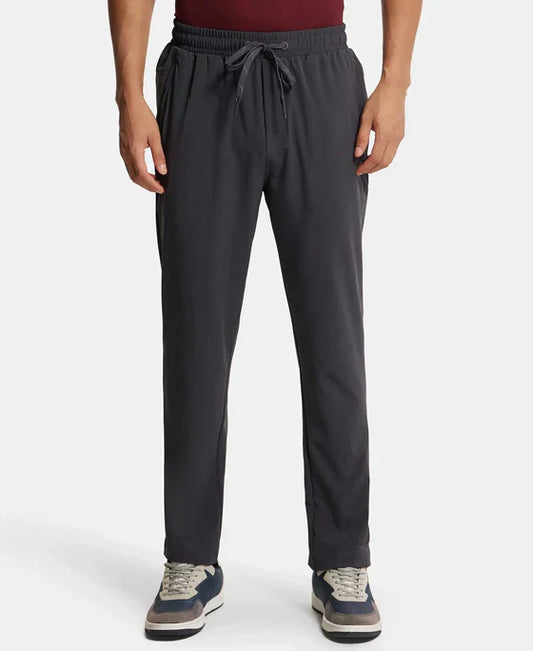 Jockey MV25 Men's Recycled Microfiber Elastane Stretch Trackpant with Zipper Pockets