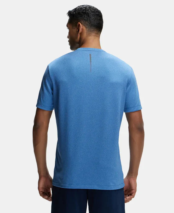 Jockey MV35 Men's Recycled Microfiber Elastane Stretch Half Sleeve Round Neck T-Shirt with Breathable Mesh