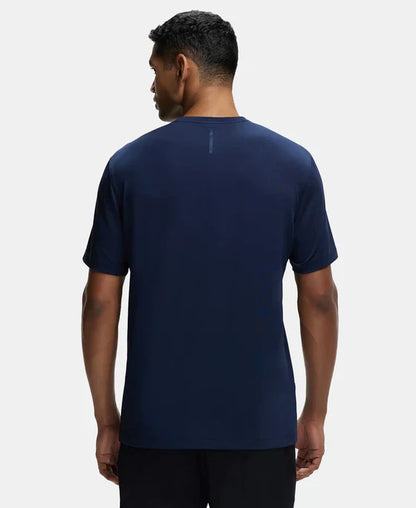 Jockey MV37 Men's Recycled Microfiber Elastane Stretch Fabric Round Neck Half Sleeve Breathable Mesh T-Shirt