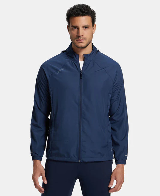 Jockey MV40 Men's Full-Zip Hoodie Jacket – Lightweight, Stretchable & Breathable Activewear