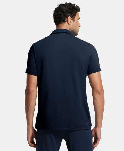 Jockey MV41 Men's Recycled Microfiber Elastane Stretch Half Sleeve Polo T-Shirt with Breathable Mesh