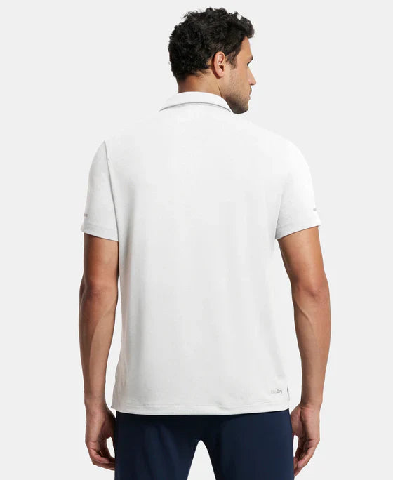 Jockey MV41 Men's Recycled Microfiber Elastane Stretch Half Sleeve Polo T-Shirt with Breathable Mesh