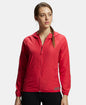 Jockey MW50 Women's Microfiber Relaxed Fit Raglan Styled Water Resistant Hoodie Jacket with StayDry Treatment