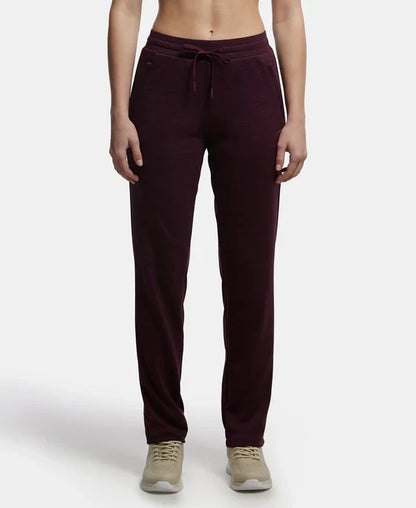 Jockey MW54 Women's Microfiber Fabric Straight Fit Trackpants