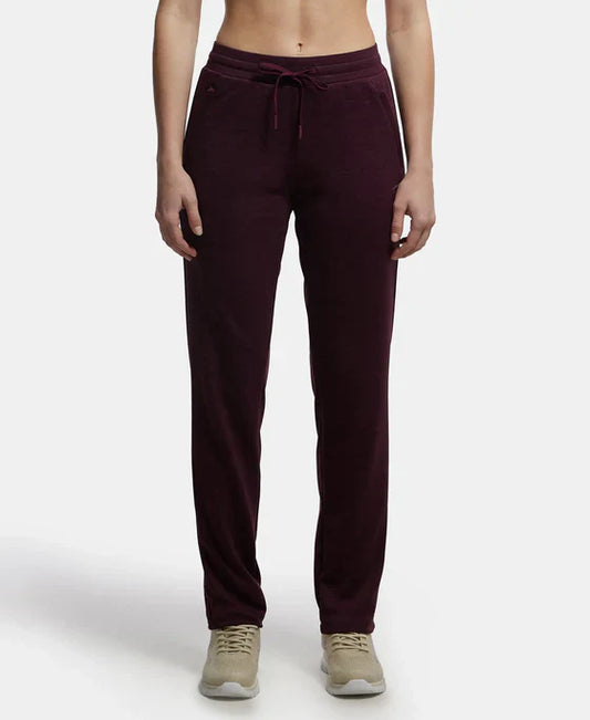 Jockey MW54 Women's Microfiber Fabric Straight Fit Trackpants