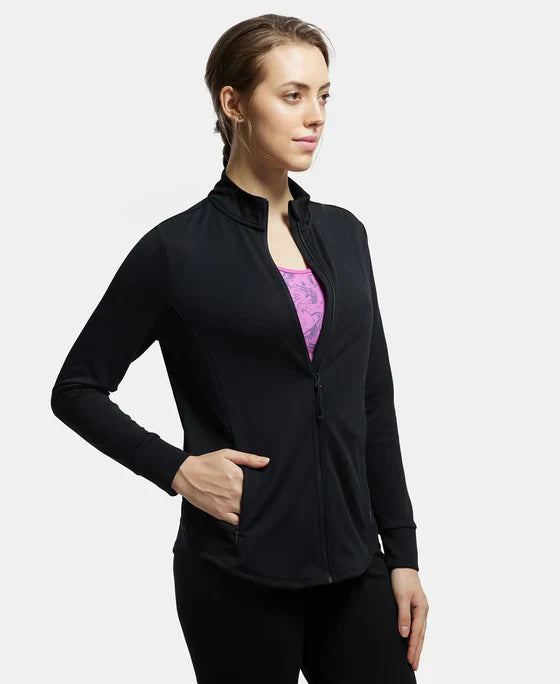 Jockey MW67 Women's Microfiber Relaxed Fit Jacket with Curved Back Hem and StayDry Treatment