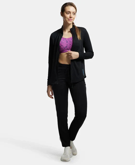 Jockey MW67 Women's Microfiber Relaxed Fit Jacket with Curved Back Hem and StayDry Treatment