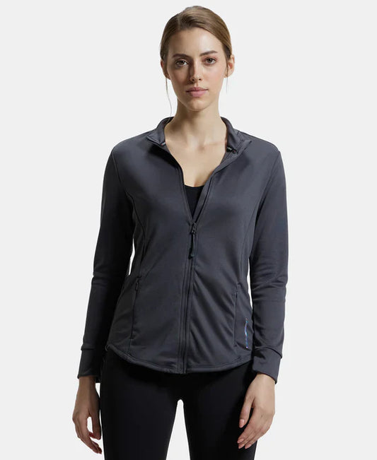 Jockey MW67 Women's Microfiber Relaxed Fit Jacket with Curved Back Hem and StayDry Treatment
