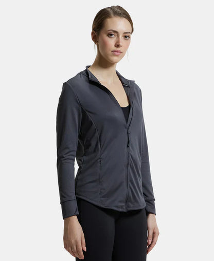 Jockey MW67 Women's Microfiber Relaxed Fit Jacket with Curved Back Hem and StayDry Treatment