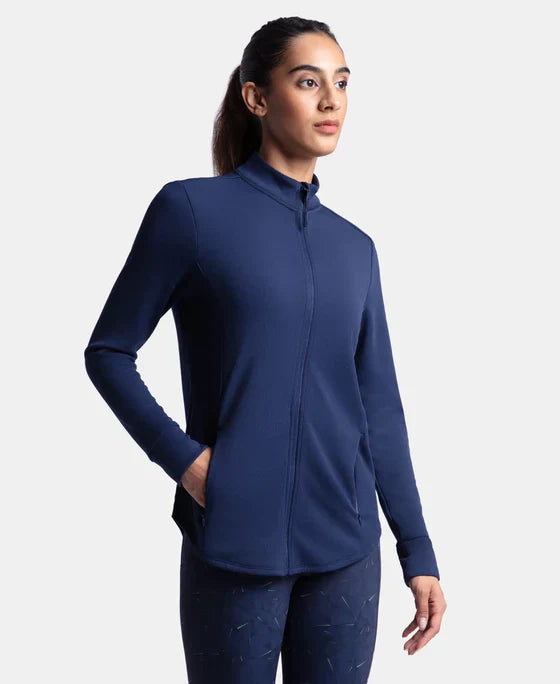 Jockey MW67 Women's Microfiber Relaxed Fit Jacket with Curved Back Hem and StayDry Treatment