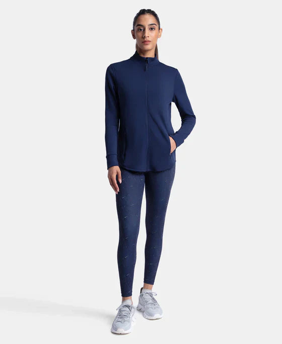 Jockey MW67 Women's Microfiber Relaxed Fit Jacket with Curved Back Hem and StayDry Treatment