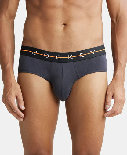 Jockey NY15 Men's Super Combed Cotton Elastane Solid Brief with Ultrasoft Waistband