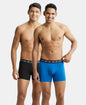 Jockey US07 Super Combed Cotton Elastane Stretch Solid Trunk With Ultrasoft Waistband (Pack Of 2)