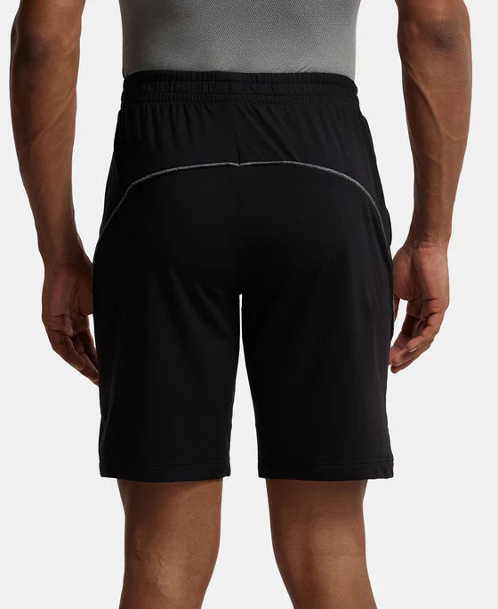 ?Jockey SP14 Men's Soft Touch Microfiber Elastane Stretch Straight Fit Shorts with StayFresh Treatment." ?