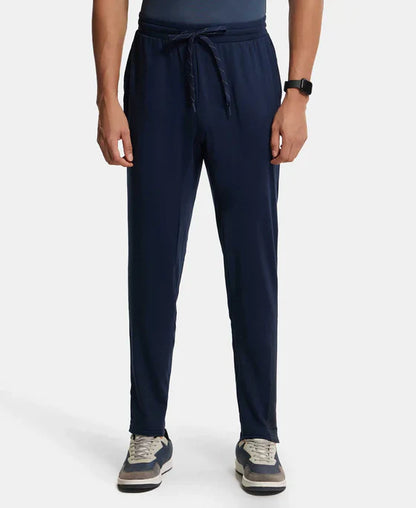 Jockey SP16 Men's Soft Touch Microfiber Elastane Stretch Slim Fit Trackpants with Side Pockets and Stay Fresh Treatment