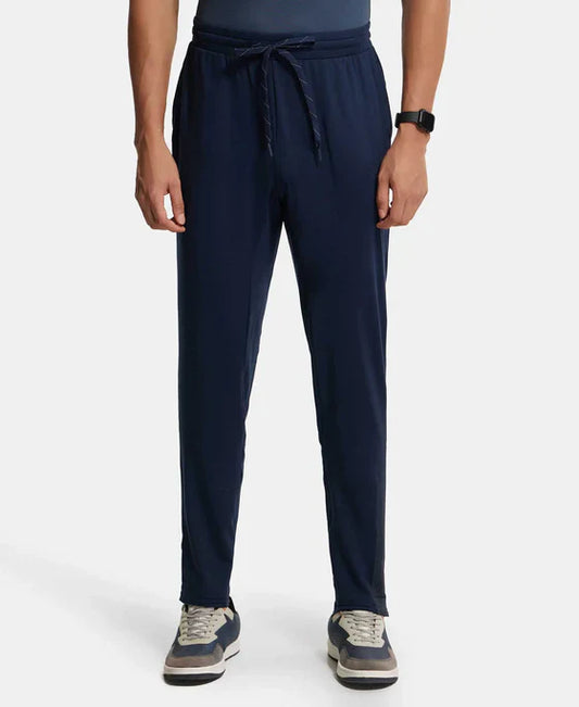 Jockey SP16 Men's Soft Touch Microfiber Elastane Stretch Slim Fit Trackpants with Side Pockets and Stay Fresh Treatment