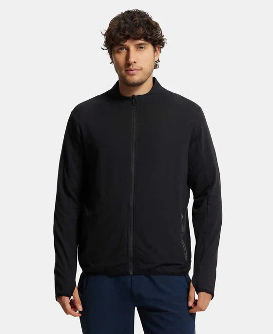 Jockey SP17 Men's Soft Touch Microfiber Elastane Stretch Thumbhole Jacket with StayDry Treatment