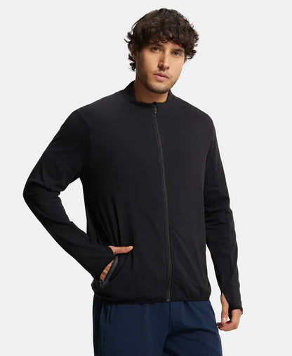 Jockey SP17 Men's Soft Touch Microfiber Elastane Stretch Thumbhole Jacket with StayDry Treatment