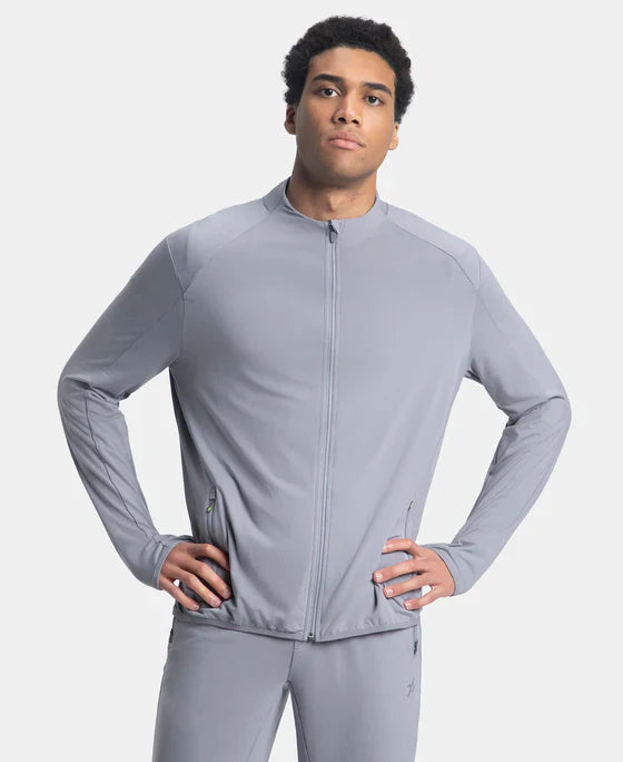 Jockey SP17 Men's Soft Touch Microfiber Elastane Stretch Thumbhole Jacket with StayDry Treatment
