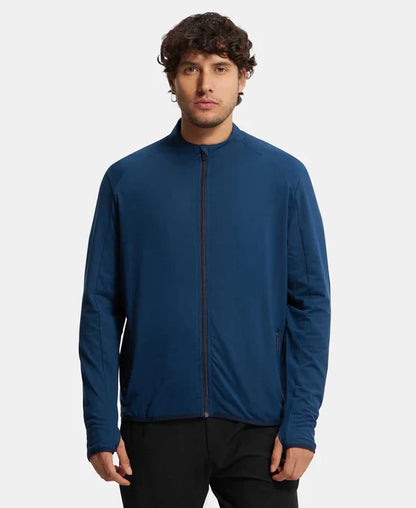 Jockey SP17 Men's Soft Touch Microfiber Elastane Stretch Thumbhole Jacket with StayDry Treatment