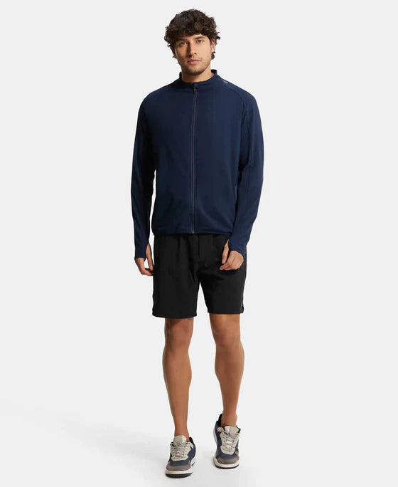 Jockey SP17 Men's Soft Touch Microfiber Elastane Stretch Thumbhole Jacket with StayDry Treatment