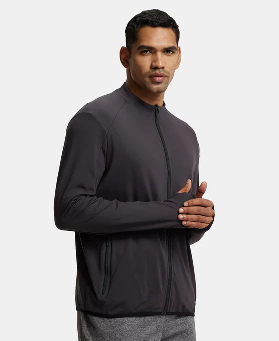 Jockey SP17 Men's Soft Touch Microfiber Elastane Stretch Thumbhole Jacket with StayDry Treatment