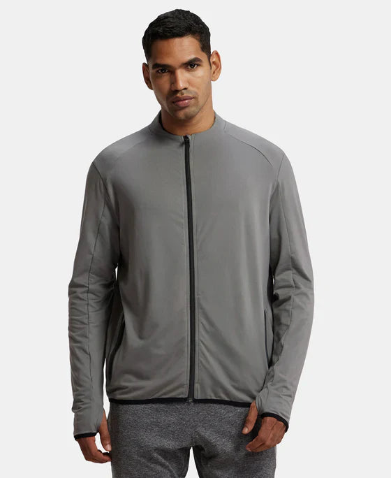 Jockey SP17 Men's Soft Touch Microfiber Elastane Stretch Thumbhole Jacket with StayDry Treatment
