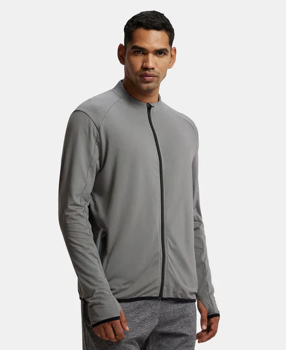 Jockey SP17 Men's Soft Touch Microfiber Elastane Stretch Thumbhole Jacket with StayDry Treatment