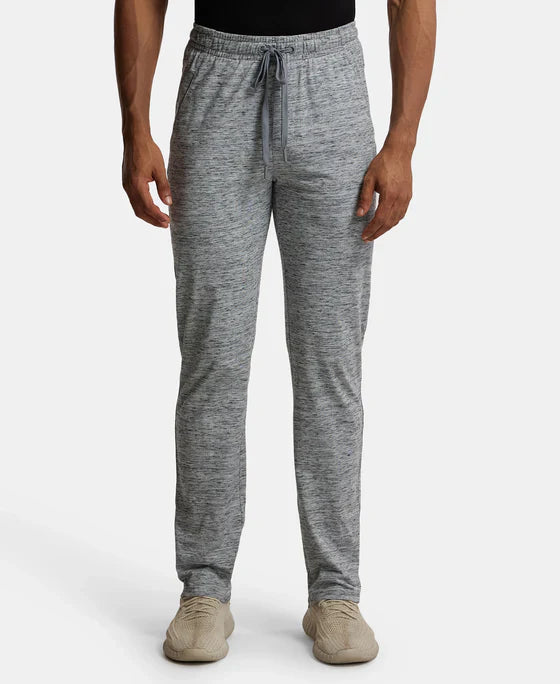Jockey SP27 Men's Super Combed Cotton Rich Slim Fit Trackpants with Zipper Pockets and StayFresh Treatment