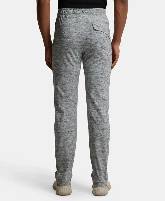 Jockey SP27 Men's Super Combed Cotton Rich Slim Fit Trackpants with Zipper Pockets and StayFresh Treatment