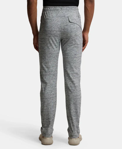 Jockey SP27 Men's Super Combed Cotton Rich Slim Fit Trackpants with Zipper Pockets and StayFresh Treatment
