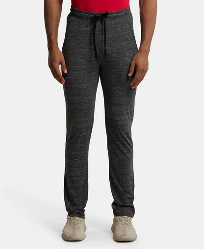 Jockey SP27 Men's Super Combed Cotton Rich Slim Fit Trackpants with Zipper Pockets and StayFresh Treatment