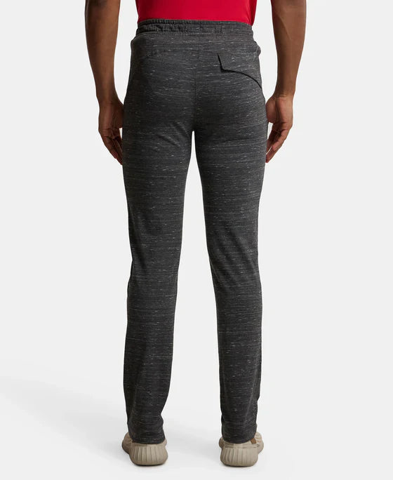 Jockey SP27 Men's Super Combed Cotton Rich Slim Fit Trackpants with Zipper Pockets and StayFresh Treatment
