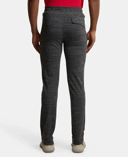 Jockey SP27 Men's Super Combed Cotton Rich Slim Fit Trackpants with Zipper Pockets and StayFresh Treatment