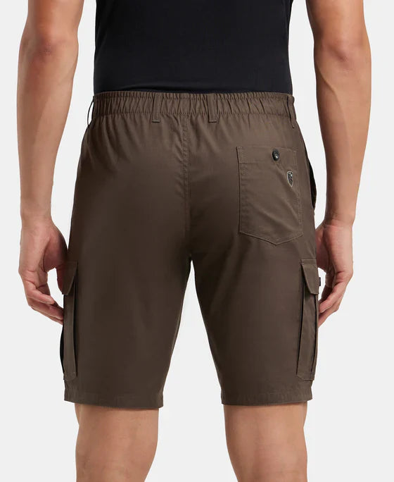 Jockey UM17 Men's Super Combed Mercerised Cotton Woven Straight Fit Cargo Shorts