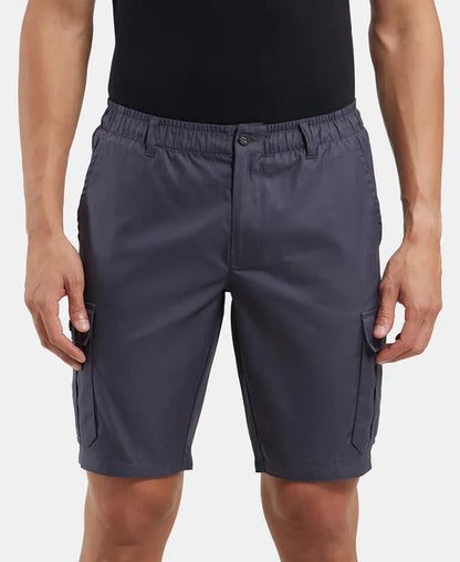 Jockey UM17 Men's Super Combed Mercerised Cotton Woven Straight Fit Cargo Shorts