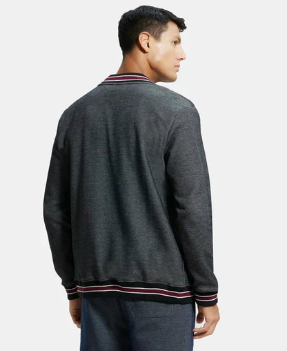 Jockey UM35 Men's Super Combed Cotton Rich Jacket with Ribbed Cuffs