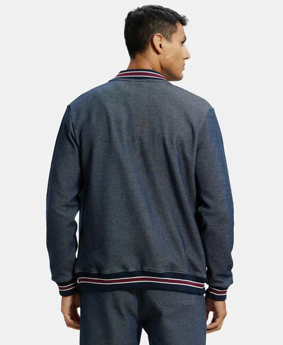 Jockey UM35 Men's Super Combed Cotton Rich Jacket with Ribbed Cuffs