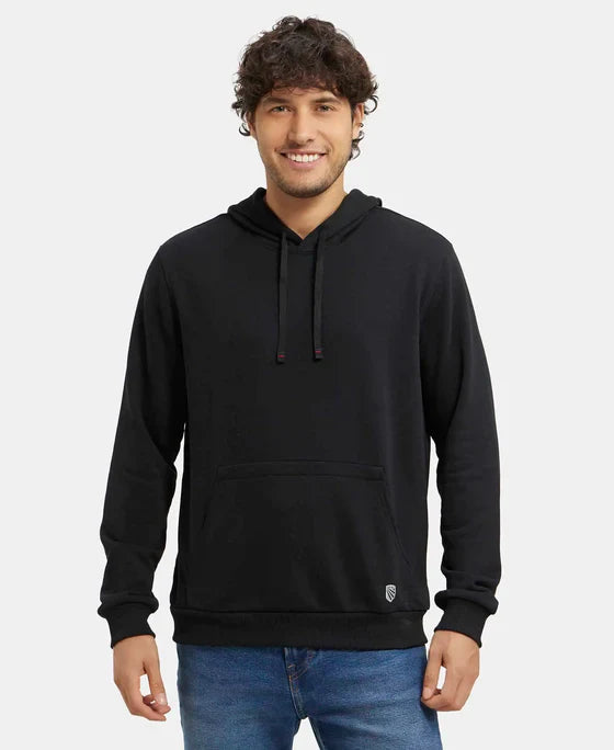 Jockey UM54 Men's Super Combed Cotton Rich French Terry Hoodie Sweatshirt with Ribbed Cuffs