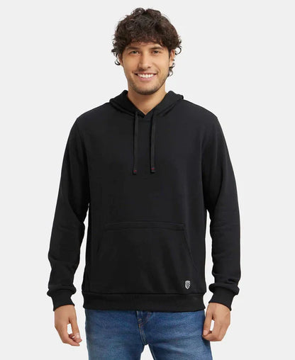 Jockey UM54 Men's Super Combed Cotton Rich French Terry Hoodie Sweatshirt with Ribbed Cuffs