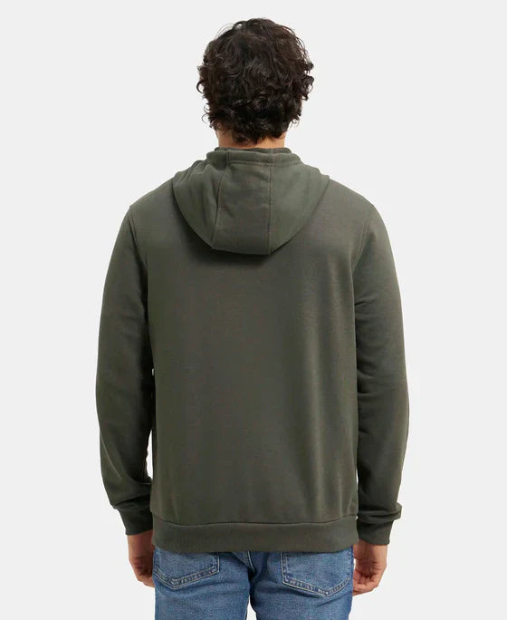 Jockey UM54 Men's Super Combed Cotton Rich French Terry Hoodie Sweatshirt with Ribbed Cuffs