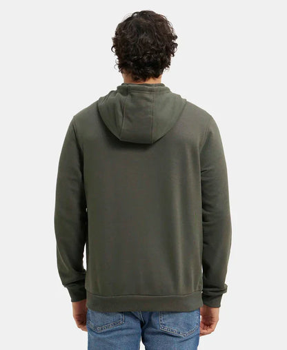Jockey UM54 Men's Super Combed Cotton Rich French Terry Hoodie Sweatshirt with Ribbed Cuffs