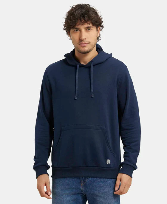 Jockey UM54 Men's Super Combed Cotton Rich French Terry Hoodie Sweatshirt with Ribbed Cuffs